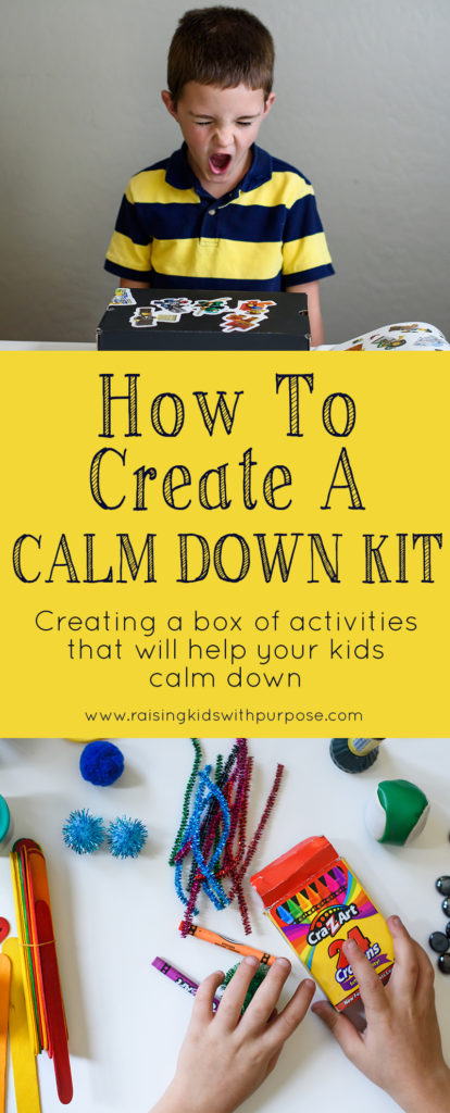 Calm down strategies for kids. What to put in a mad box.