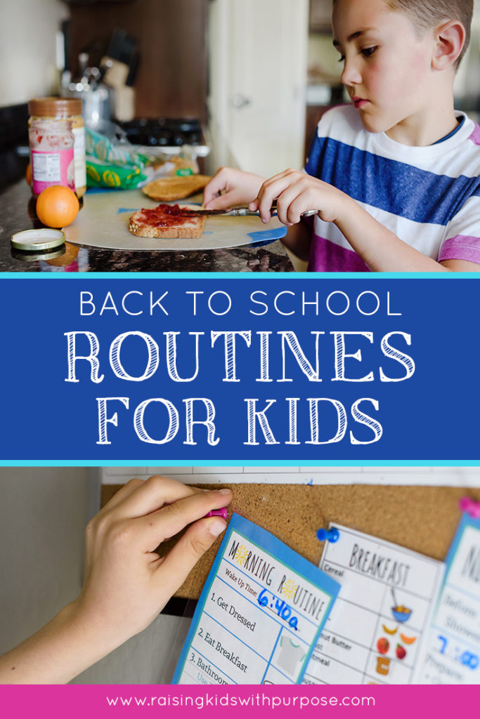 back to school routines for kids