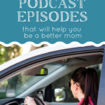 woman listening to podcasts in car