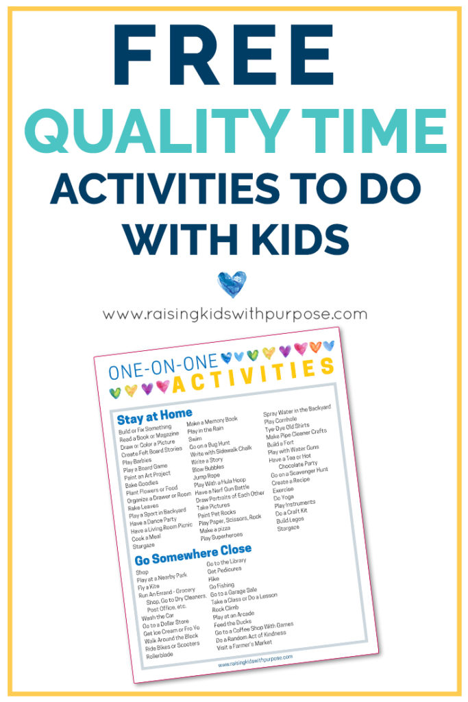 quality time activities for kids