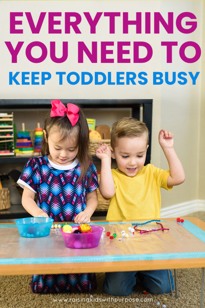 supply lists to keep toddlers busy