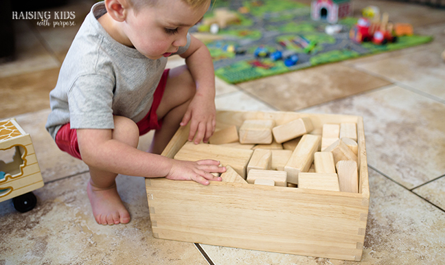 classic wooden blocks for toddlers to stay busy