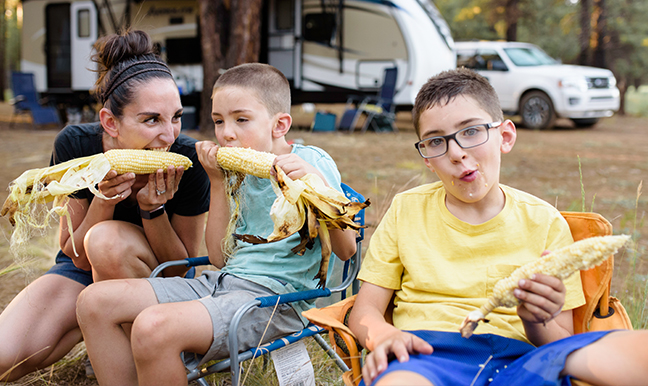 camping with boys