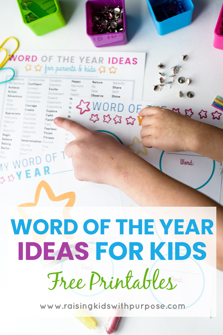 How to Choose 1 Focus Word of the Year For Parents and Kids