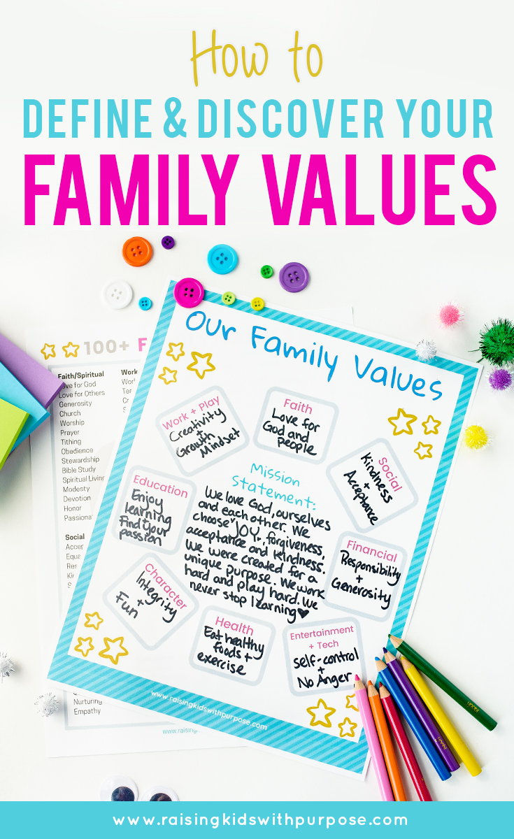 How To Define And Discover Your Family Values Raising Kids With Purpose