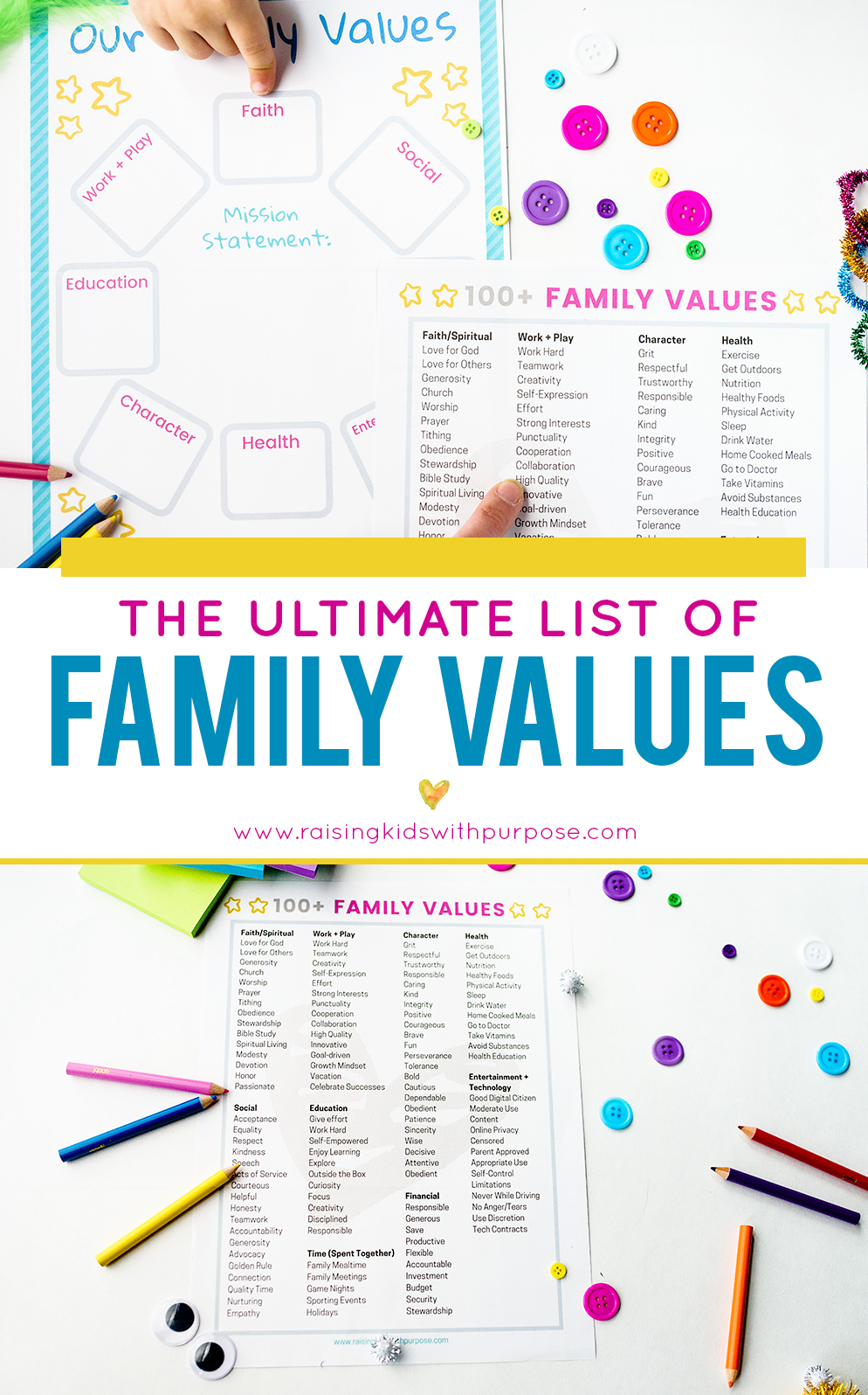 How To Define and Discover Your Family Values - Raising Kids With Purpose