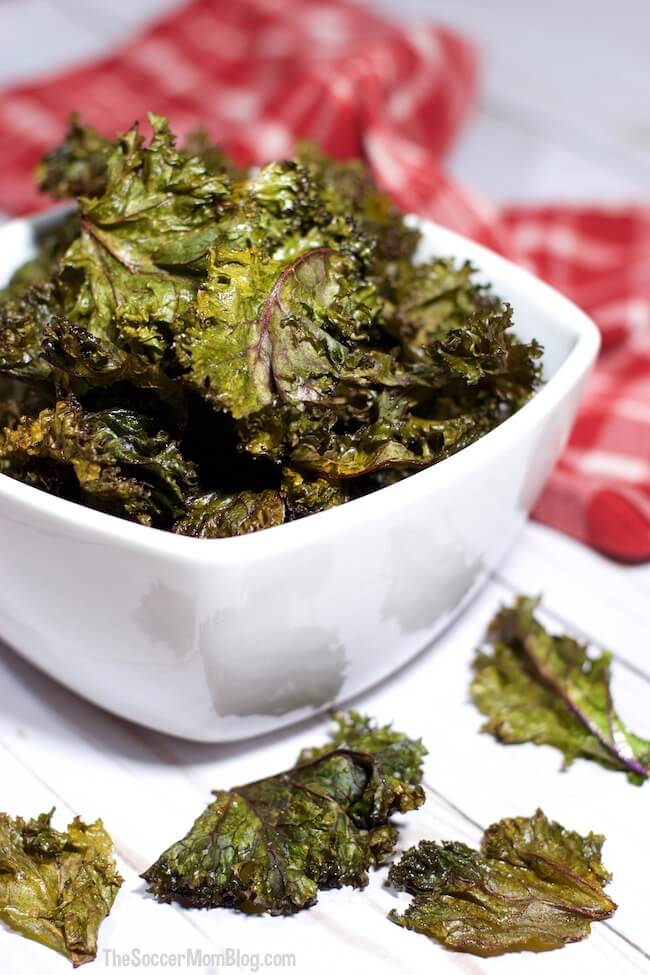 kale chips for after school