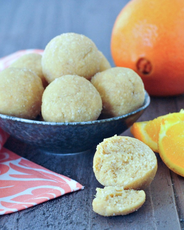 dreamsicle orange protein balls for kids