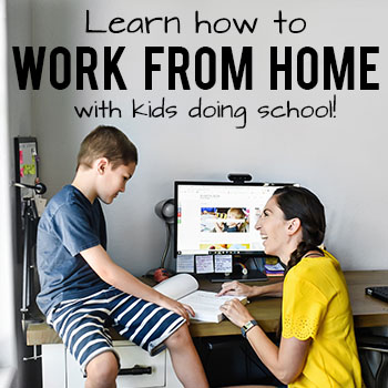 work from home while homeschooling