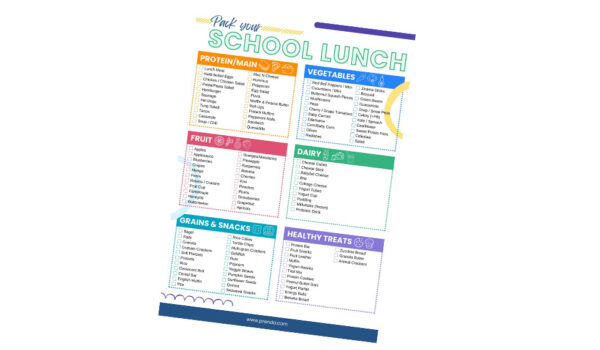 An Easy Way for Kids To Pack School Lunch (Free Lunchbox List Printable) - Raising Kids With Purpose