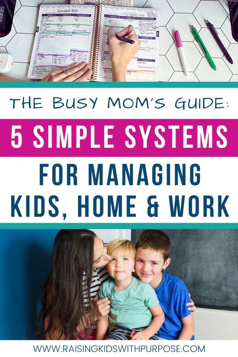 Smart Mom System The Busy Mom's Guide: 5 Simple Systems for Managing Life