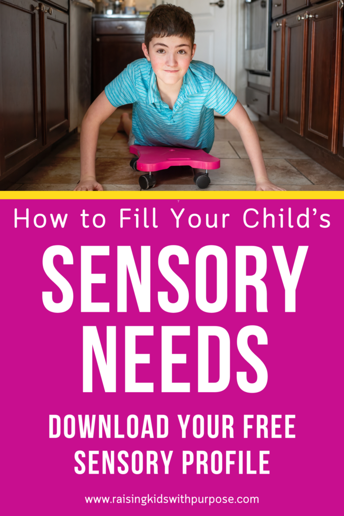 how to fill your child's sensory needs all day pinterest pin