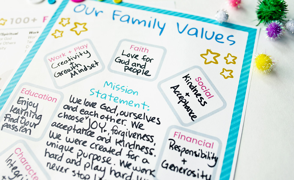 family values and mission statement