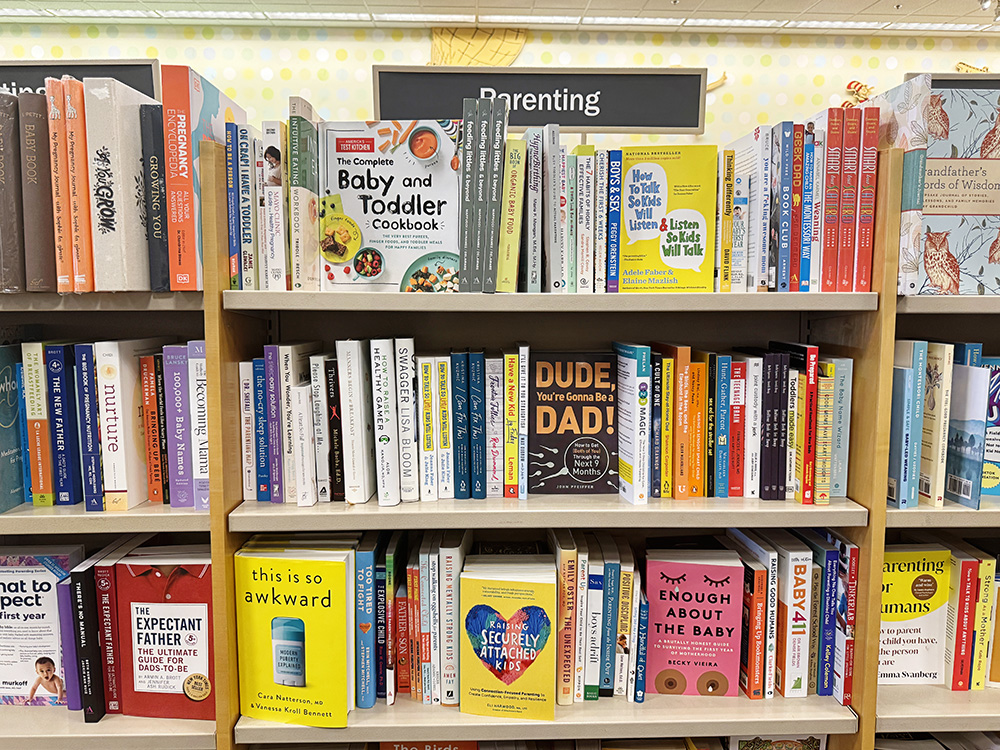 parenting books at Barnes and Noble