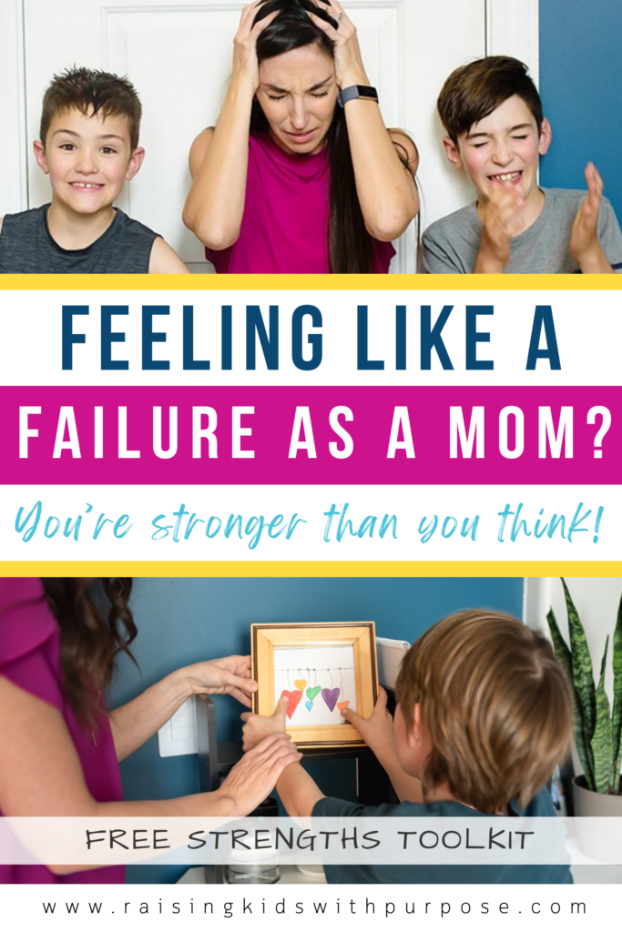 Feeling like a failure as a mom Pinterest pin