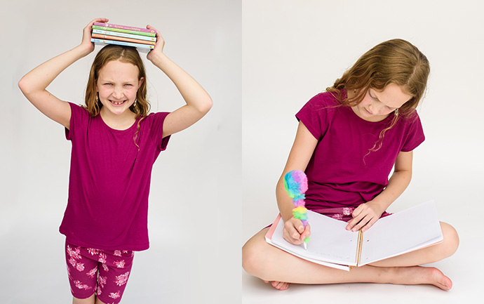 girl journaling