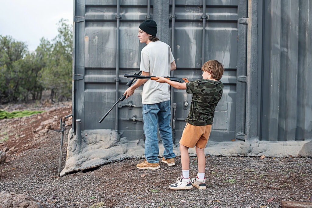 boys camping