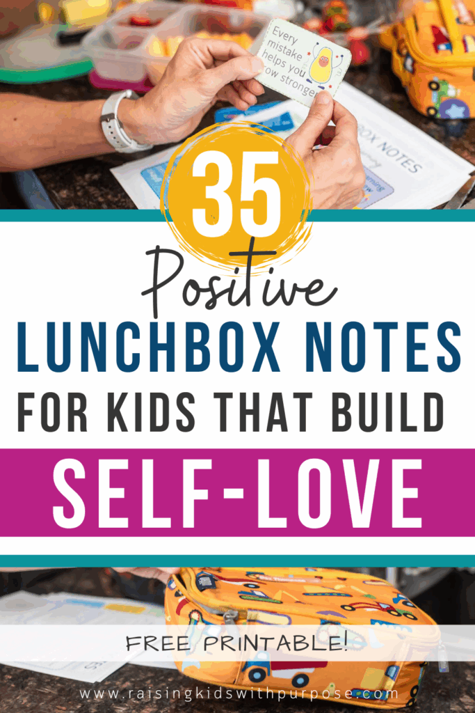 positive lunchbox notes for kids